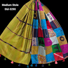 Handmade Silk Stole- While style meets utility- Medium Size-3290