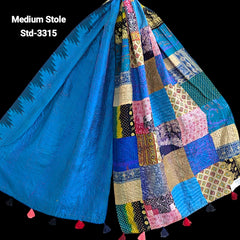 Handmade Silk Stole- While style meets utility- Medium Size-3315