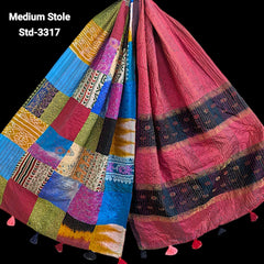 Handmade Silk Stole- While style meets utility- Medium Size-3317