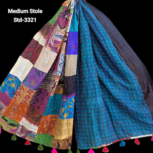 Handmade Silk Stole- While style meets utility- Medium Size-3321