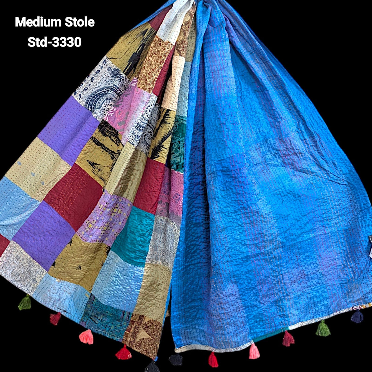 Handmade Silk Stole- While style meets utility- Medium Size-3330