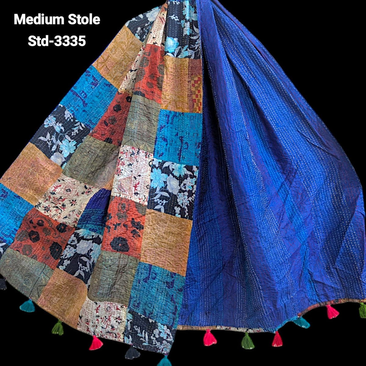 Handmade Silk Stole- While style meets utility- Medium Size-3335