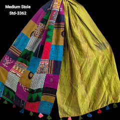 Handmade Silk Stole- While style meets utility- Medium Size-3362