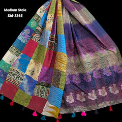 Handmade Silk Stole- While style meets utility- Medium Size-3365