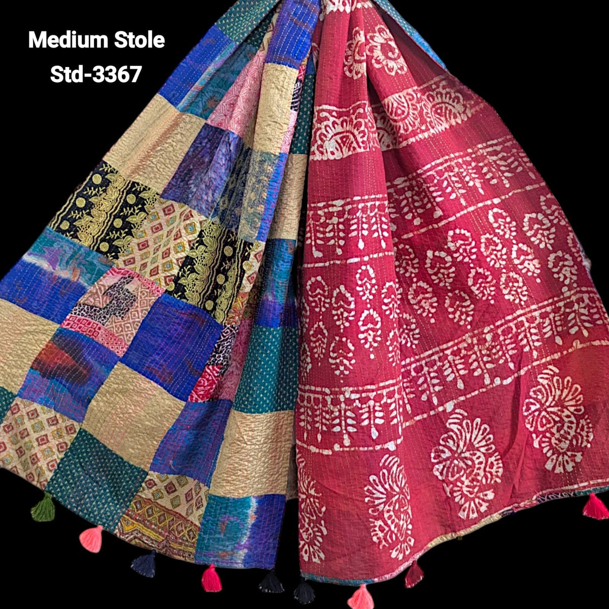 Handmade Silk Stole- While style meets utility- Medium Size-3367