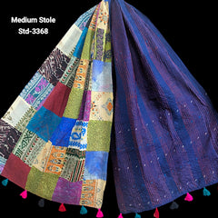 Handmade Silk Stole- While style meets utility- Medium Size-3368