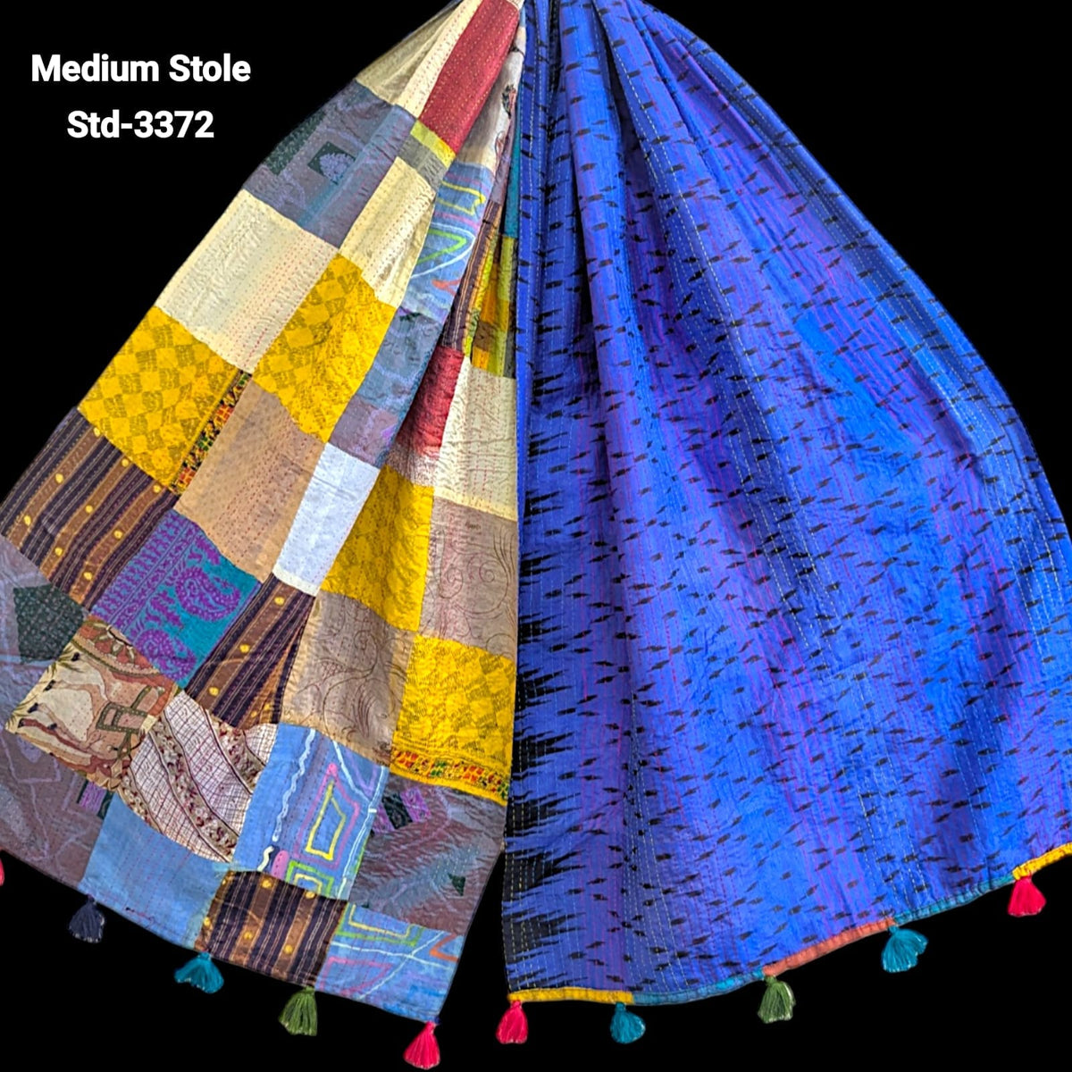 Handmade Silk Stole- While style meets utility- Medium Size-3372