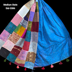 Handmade Silk Stole- While style meets utility- Medium Size-3386