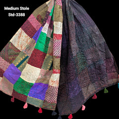 Handmade Silk Stole- While style meets utility- Medium Size-3388