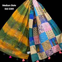 Handmade Silk Stole- While style meets utility- Medium Size-3389