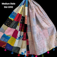 Handmade Silk Stole- While style meets utility- Medium Size-3392