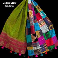 Handmade Silk Stole- While style meets utility- Medium Size-3410