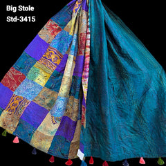 Handmade Silk Stole- While style meets utility-Big Size-3415
