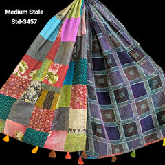 Handmade Silk Stole- While style meets utility- Medium Size-3457