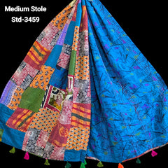 Handmade Silk Stole- While style meets utility- Medium Size-3459