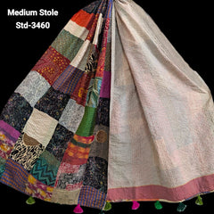 Handmade Silk Stole- While style meets utility- Medium Size-3460