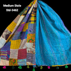 Handmade Silk Stole- While style meets utility- Medium Size-3462
