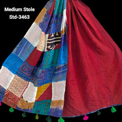 Handmade Silk Stole- While style meets utility- Medium Size-3463
