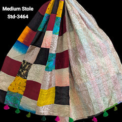 Handmade Silk Stole- While style meets utility- Medium Size-3464