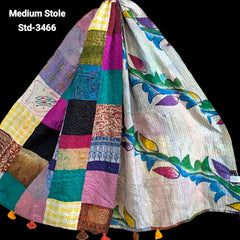 Handmade Silk Stole- While style meets utility- Medium Size-3466