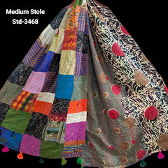 Handmade Silk Stole- While style meets utility- Medium Size-3468