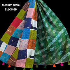 Handmade Silk Stole- While style meets utility- Medium Size-3469