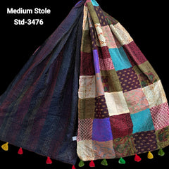 Handmade Silk Stole- While style meets utility- Medium Size-3476