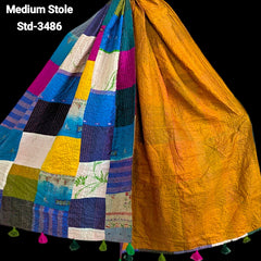 Handmade Silk Stole- While style meets utility- Medium Size-3486