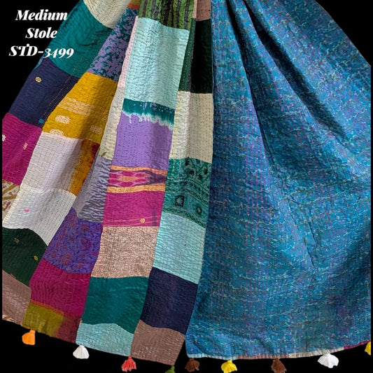 Handmade Silk Stole- While style meets utility- Medium Size-3499