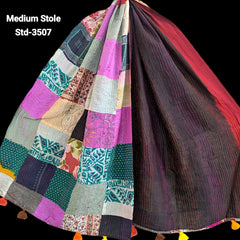 Handmade Silk Stole- While style meets utility- Medium Size-3507