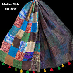 Handmade Silk Stole- While style meets utility- Medium Size-3508