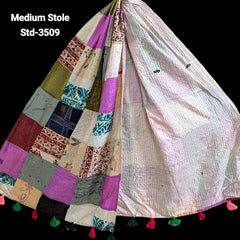 Handmade Silk Stole- While style meets utility- Medium Size-3509