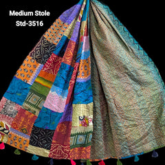 Handmade Silk Stole- While style meets utility- Medium Size-3516