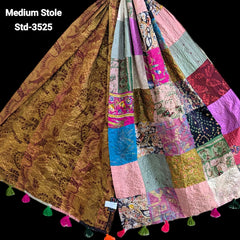 Handmade Silk Stole- While style meets utility- Medium Size-3525