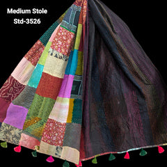 Handmade Silk Stole- While style meets utility- Medium Size-3526