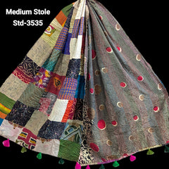 Handmade Silk Stole- While style meets utility- Medium Size-3535
