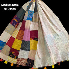 Handmade Silk Stole- While style meets utility- Medium Size-3539