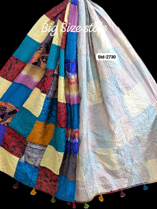 Handmade Silk Stole- While style meets utility-Big Size-2730