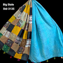 Handmade Silk Stole- While style meets utility-Big Size-3135