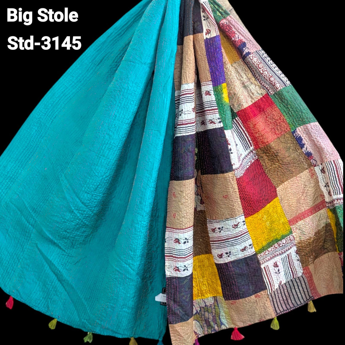 Handmade Silk Stole- While style meets utility-Big Size-3145