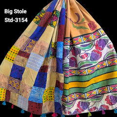 Handmade Silk Stole- While style meets utility-Big Size-3154