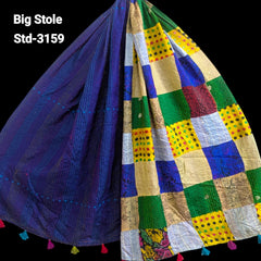Handmade Silk Stole- While style meets utility-Big Size-3159