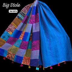 Handmade Silk Stole- While style meets utility-Big Size-2876