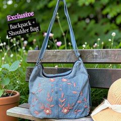 Hannah- Hand-stitch Casual Everyday Shoulder+Backpack Bag HR 28