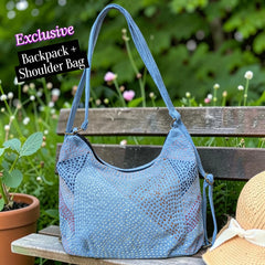 Hannah- Hand-stitch Casual Everyday Shoulder+Backpack Bag HR 29