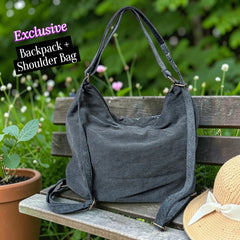Hannah- Hand-stitch Casual Everyday Shoulder+Backpack Bag HR 32