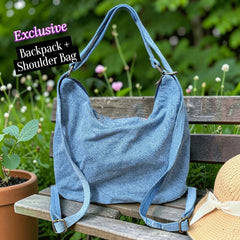 Hannah- Hand-stitch Casual Everyday Shoulder+Backpack Bag HR 36