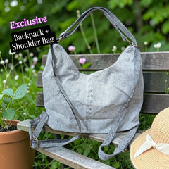 Hannah- Hand-stitch Casual Everyday Shoulder+Backpack Bag HR 37