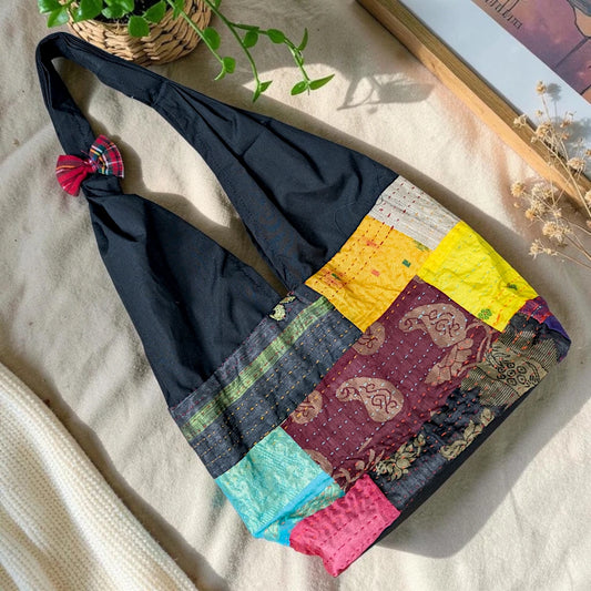 Hippe-Patchwork Jhola Boho Bag