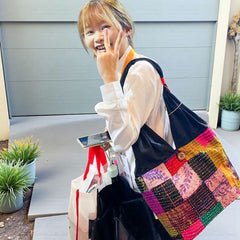 Hippe-Patchwork Jhola Boho Bag